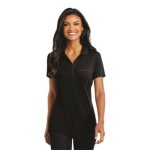 Port Authority® Women's Cotton<br><br>X-LARGE <br>Black with Red imprint